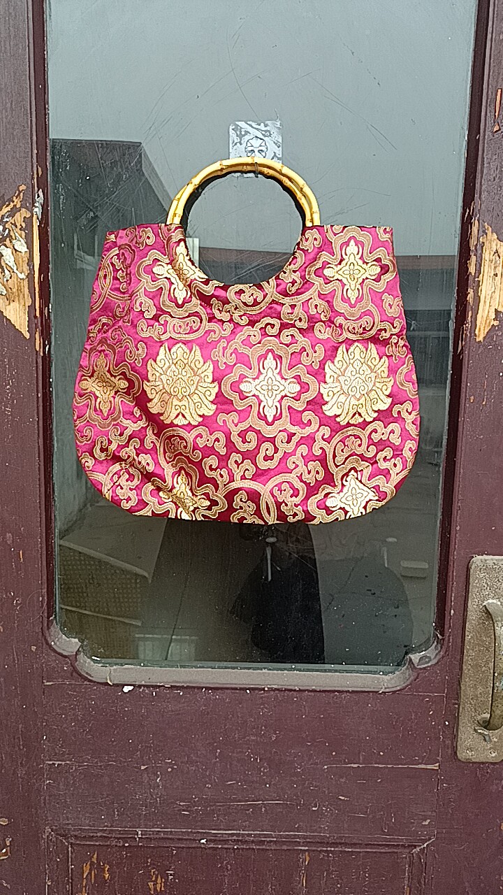 新中式国风时尚复古包禅意竹节包配旗袍汉服民国风休闲斜挎女包