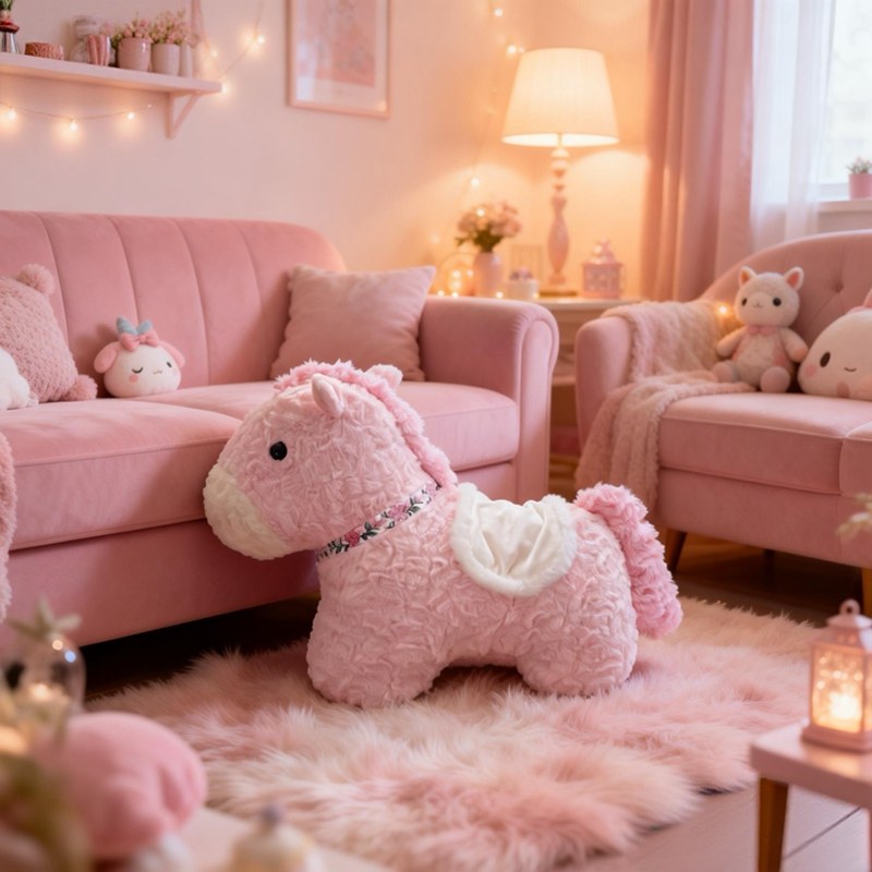 可爱小马异形抱枕粉色毛绒玩偶少女心沙发装饰礼物,居家布艺,靠垫/抱枕,淘宝优惠券,粉丝福利购,淘宝优惠卷