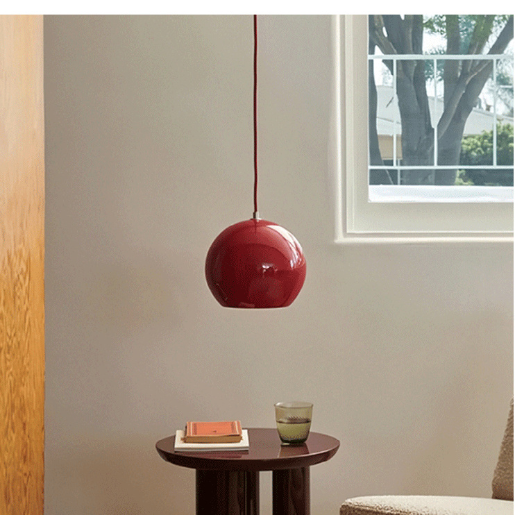 经典床头北欧设计师球形款吊灯
