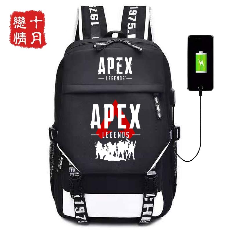 APEX英雄书包 吃鸡游戏LEGENDS周边 学生大容量便携USB双肩背包