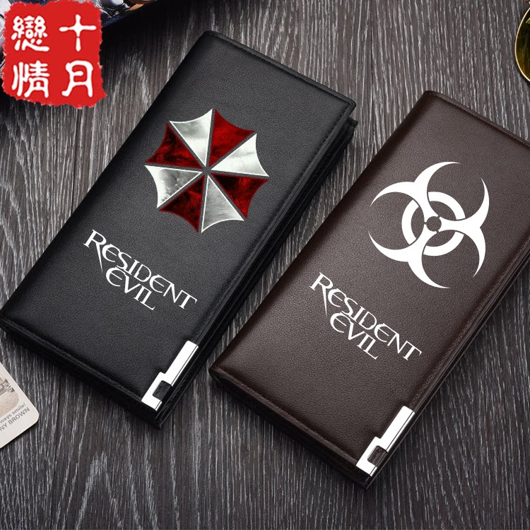 生化危机终章钱包 保护伞瘟疫公司长款票夹 爱丽丝男女钱夹 卡包