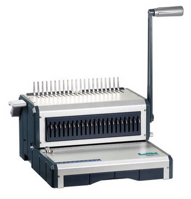 qupa千页百汇胶圈梳式装订s160胶圈装订机 打孔手动夹条装订