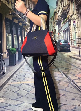 圣梵伦蒂诺P4-M07DBRA时尚百搭防水尼龙布大容量单肩斜挎手提包