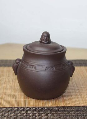 紫砂餐具小佛头盅官府菜私房菜餐具炖盅佛跳墙器皿一位小炖盅特价