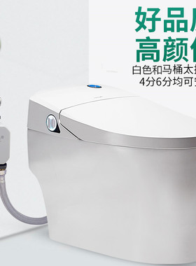 智能马桶增压泵全自动静音24V家用无水箱超大冲水增强水压冲水器