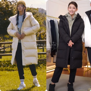 现货特价 韩国代购 polham 女 加厚长款防水连帽羽绒服厚外套