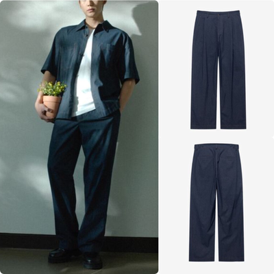 韩国正品代购 MindBridge 26夏 男士海报款阔腿休闲裤M1PT3171