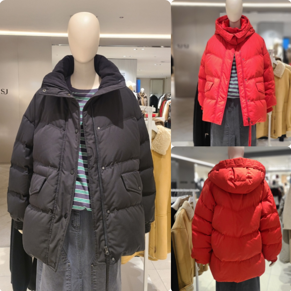 反季特价 韩代 STUDIO TOMBOY  24冬 女 加厚休闲宽松连帽羽绒服