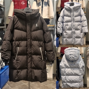 韩国正品代购 NBA 25冬 儿童 防风防水加厚长款羽绒服