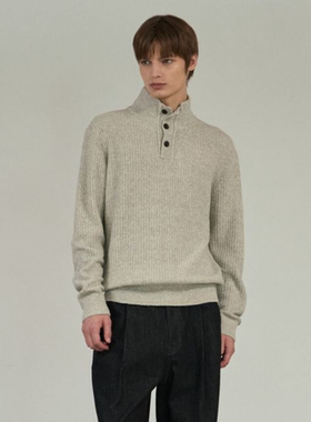 韩国正品代购 Mind Bridge25冬 男士含毛高领针织衫MZKT7110