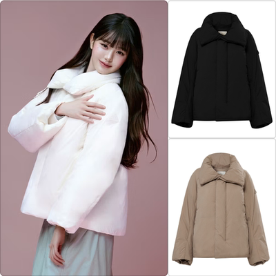 反季特价 韩国正品代购 eider  25冬 女 翻领加厚短款鹅绒羽绒服