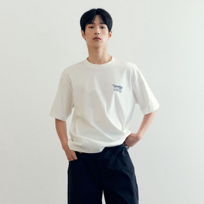 韩国正品代购 Mind Bridge26夏 男 短袖圆领宽松T恤M1TS3162
