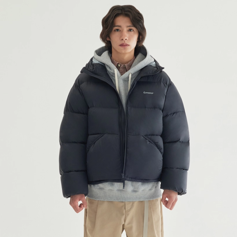 韩国正品代购  COVERNAT  25冬 男女 加厚保暖休闲连帽羽绒服