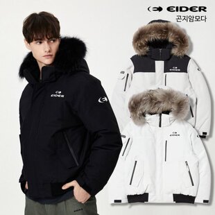 反季特价 韩国正品代购EIDER24冬防风防水男女短款工装鹅绒羽绒服