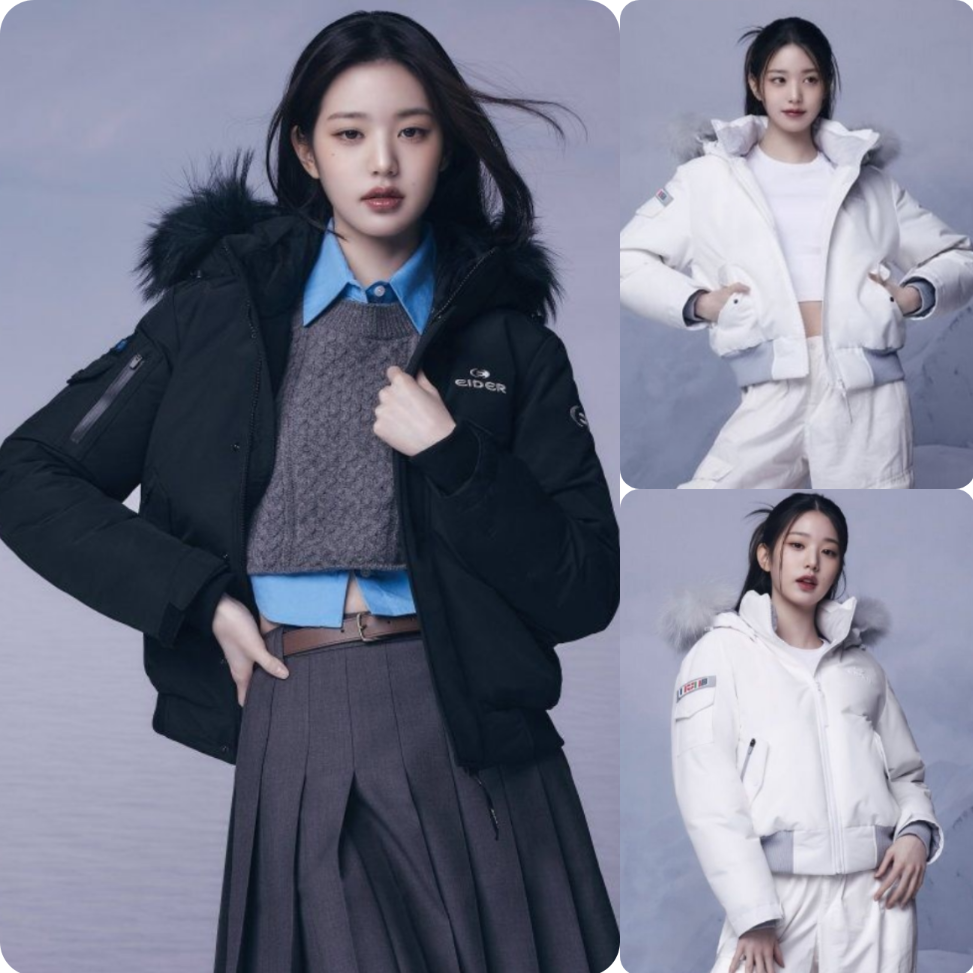 反季特价 韩国正品代购EIDER  女 防风防水短款工装鹅绒羽绒服