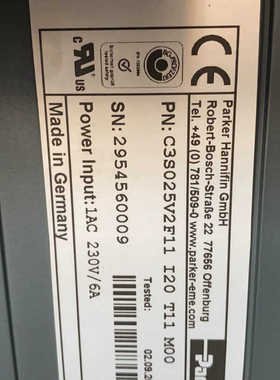 parker compax3伺服驱动器 parker com.询价