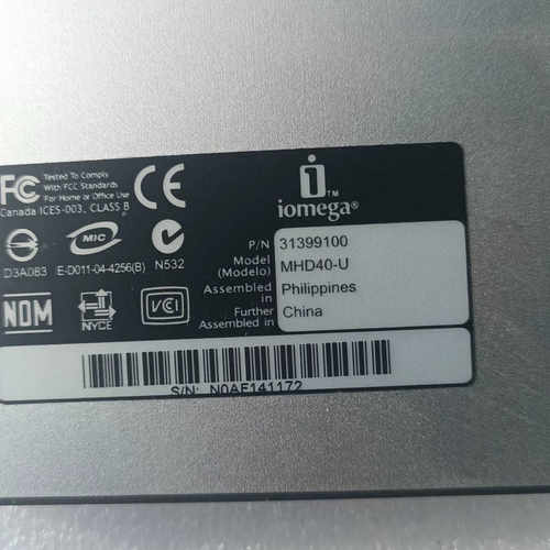 iomega移动硬盘型号MHD40-U   31399100.询价