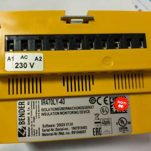 Bender IR470LY-40 绝缘监测仪 绝缘电阻 I.询价