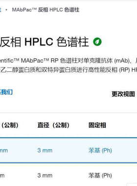 赛默飞 088644  MAbPac? RP苯基色谱柱 10.询价