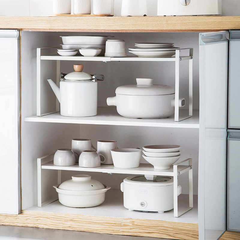 可伸缩厨房置物架橱柜柜内分层架柜子隔板多层锅架调料碗碟收纳架,厨房/烹饪用具,厨房置物架/置物柜/角架,淘宝优惠券,粉丝福利购,淘宝优惠卷