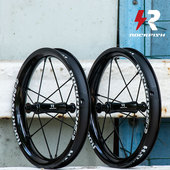 儿童平衡车轮组改装 轮毂12寸S车充气轮胎papa bike8洛菲狮K02轮组