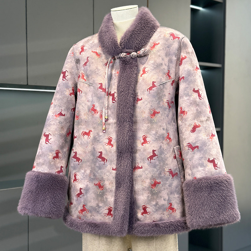 新中式国风立领马上有钱仿貂绒棉衣中老年女装宽松民族风外套皮草,女装/女士精品,棉衣/棉服,淘宝优惠券,粉丝福利购,淘宝优惠卷