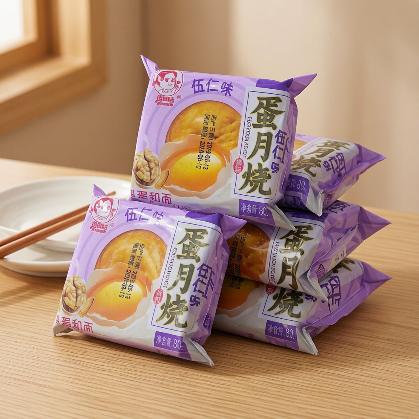 范四姑蛋月烧蛋黄肉松味多口味五仁红枣可选混合传统中秋月饼糕点