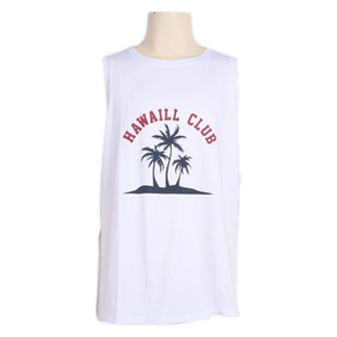 沙滩速干背心瑜伽上衣宽松男女情侣跑步健身休闲度假跳舞T恤白夏