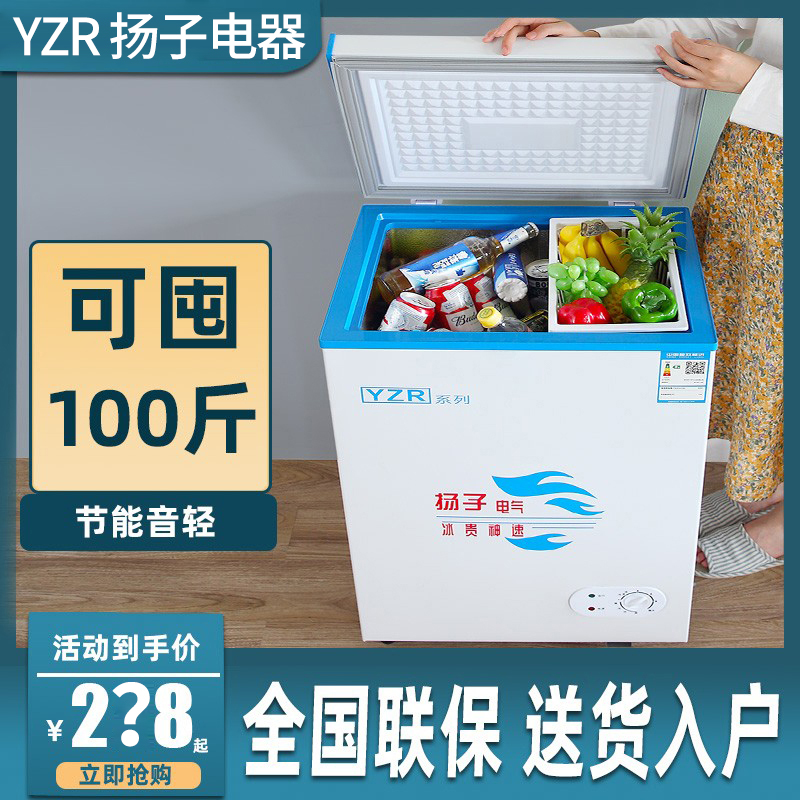 扬子电器yzr小冰柜家用冷柜冷冻冷藏大容量小型冰柜双溫卧式冰柜 大家电 卧式冷柜 原图主图