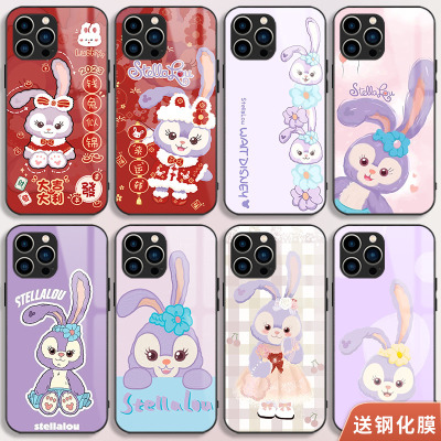卡通兔子手机壳iPhone16Promax适用11苹果141315新年P70华为荣耀mate70小米14三星a55s24a22oppo一加vivo定制