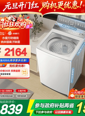 小天鹅小乌梅2.0轻奢版水魔方波轮大容量白色10KG变频洗衣机E20DW