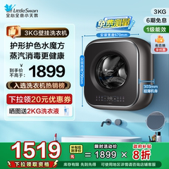 小天鹅小海绵2.0轻奢版3kg迷你洗衣机宝宝母婴儿童全自动壁挂M60