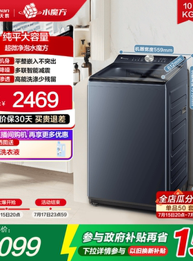 小天鹅10KG水魔方波轮家用全自动大容量变频洗脱一体洗衣机TB10U2