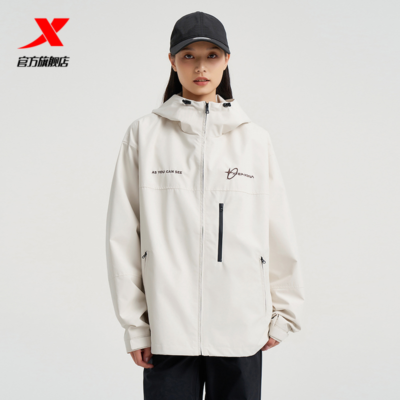 特步情侣运动外套秋季