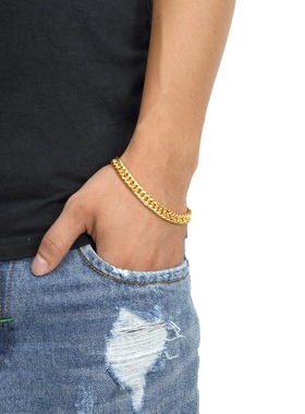 百搭大气夜店嘻哈风蛇骨手链