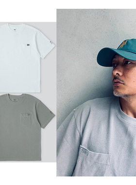 madboys  余文乐23ss春夏 MDNS 珠地棉 圆领灰标口袋短袖T恤日朝