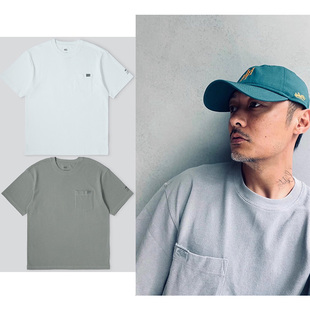 madboys 余文乐23ss春夏 MDNS 珠地棉 圆领灰标口袋短袖T恤日朝