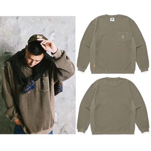 TEE华夫格拼接长袖 WAFFLE 卫衣T恤纯棉 秋冬 madboys余文乐22mdns