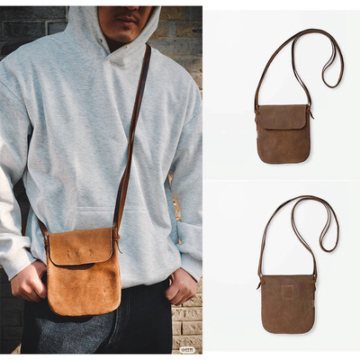 真皮斜挎包单根余文乐mdns