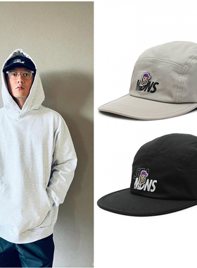 断码清货余文乐22ss mdns X WIND AND SEA刺绣五片帽子