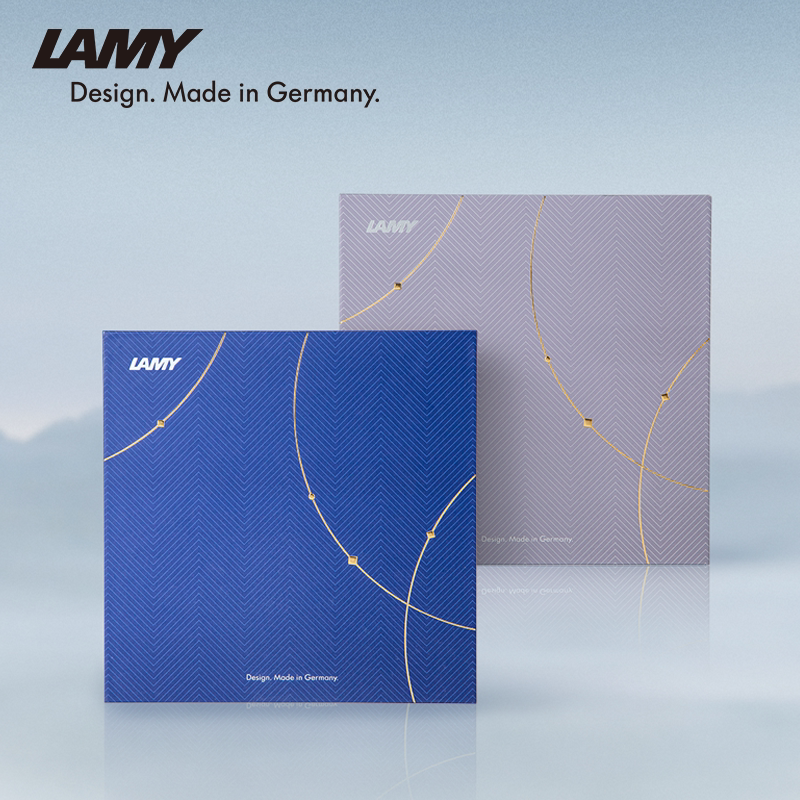 LAMY凌美钢笔宝珠笔 灵镜灰晴川蓝商务礼盒墨水笔礼盒  职场新人套装文具练字签字笔送礼团购礼品