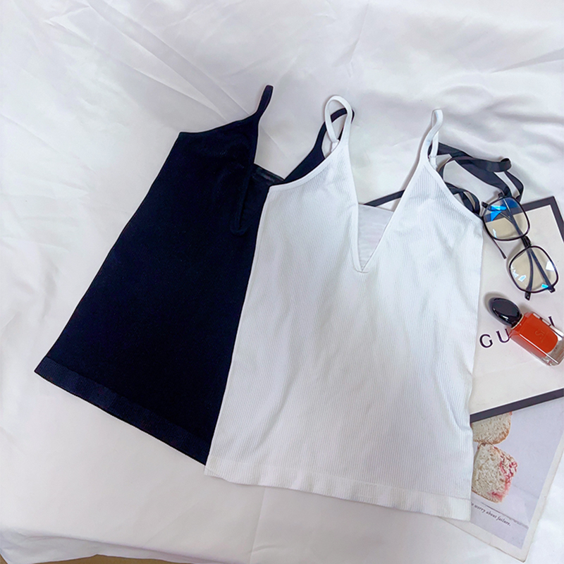 内搭弹力吊带小背心打底衫百搭