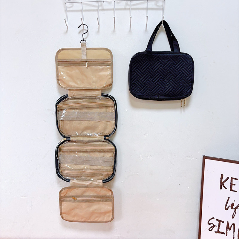 可悬挂手提包黑色洗漱包出差旅行化妆包大容量便携洗护杂物收纳包,收纳整理,化妆包,淘宝优惠券,粉丝福利购,淘宝优惠卷