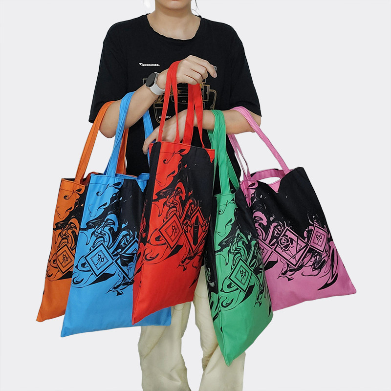 咒术回战周边咒纹五条悟夏油杰虎杖悠仁伏黑惠单肩手提环保购物袋