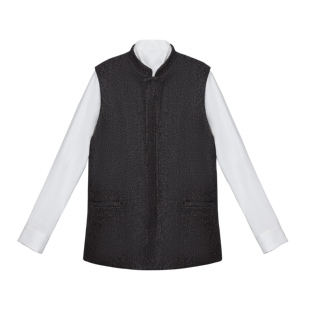 「慈航布衣」新中式浅咖色马甲