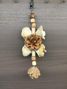 鹦鹉啃咬玩具咬串磨牙解闷松果坚鸟笼装 可爱鹦鹉 饰挂件 我