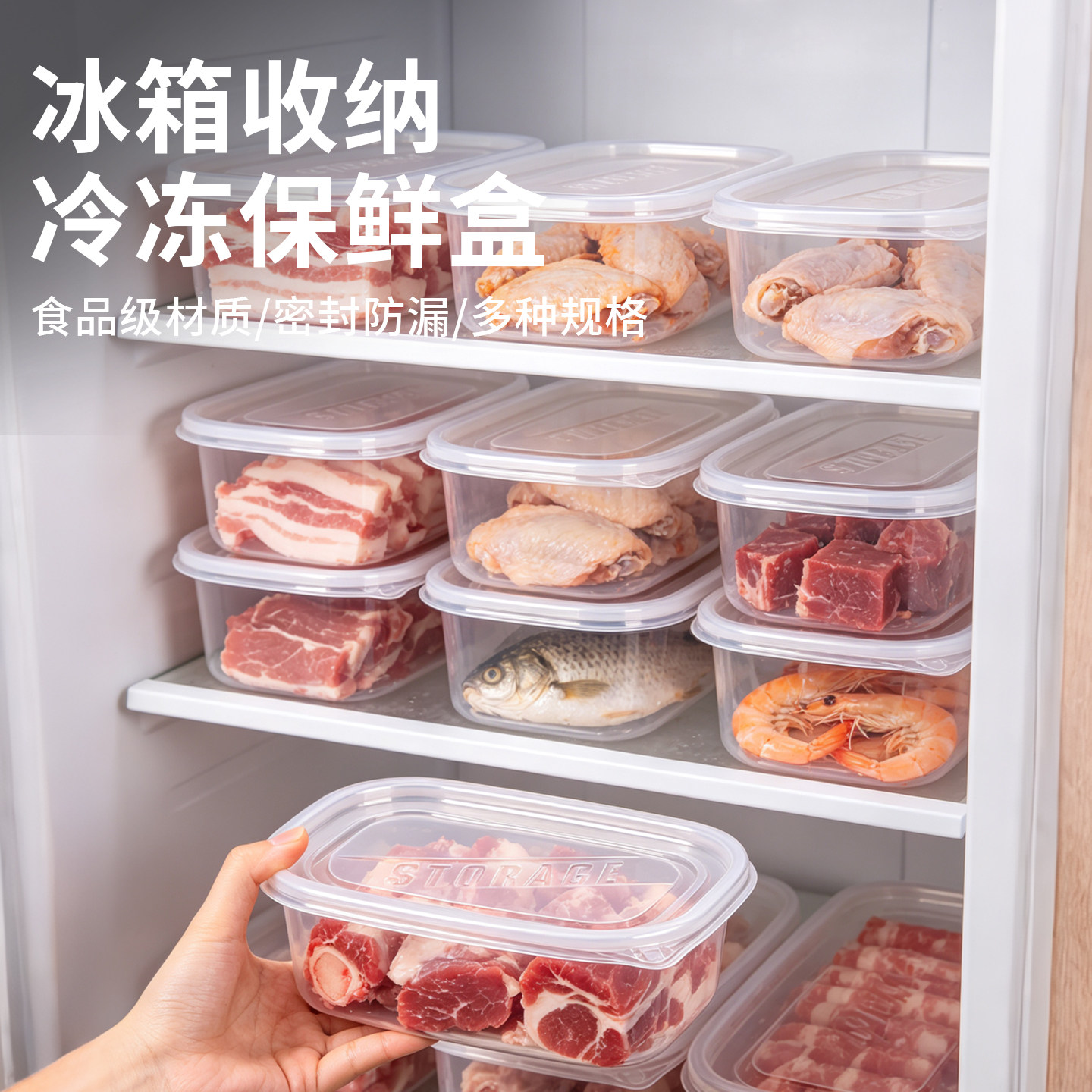 【冰箱专用】食品级耐低温保鲜盒