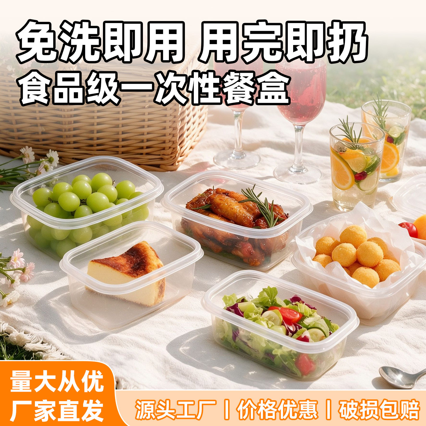 【超值性价比】一次性餐盒打包盒