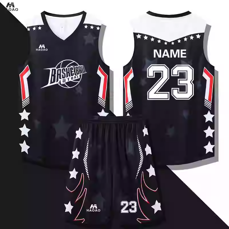 HOWE AO篮球服定制套装男学生比赛队服团队训练数码印美式球衣