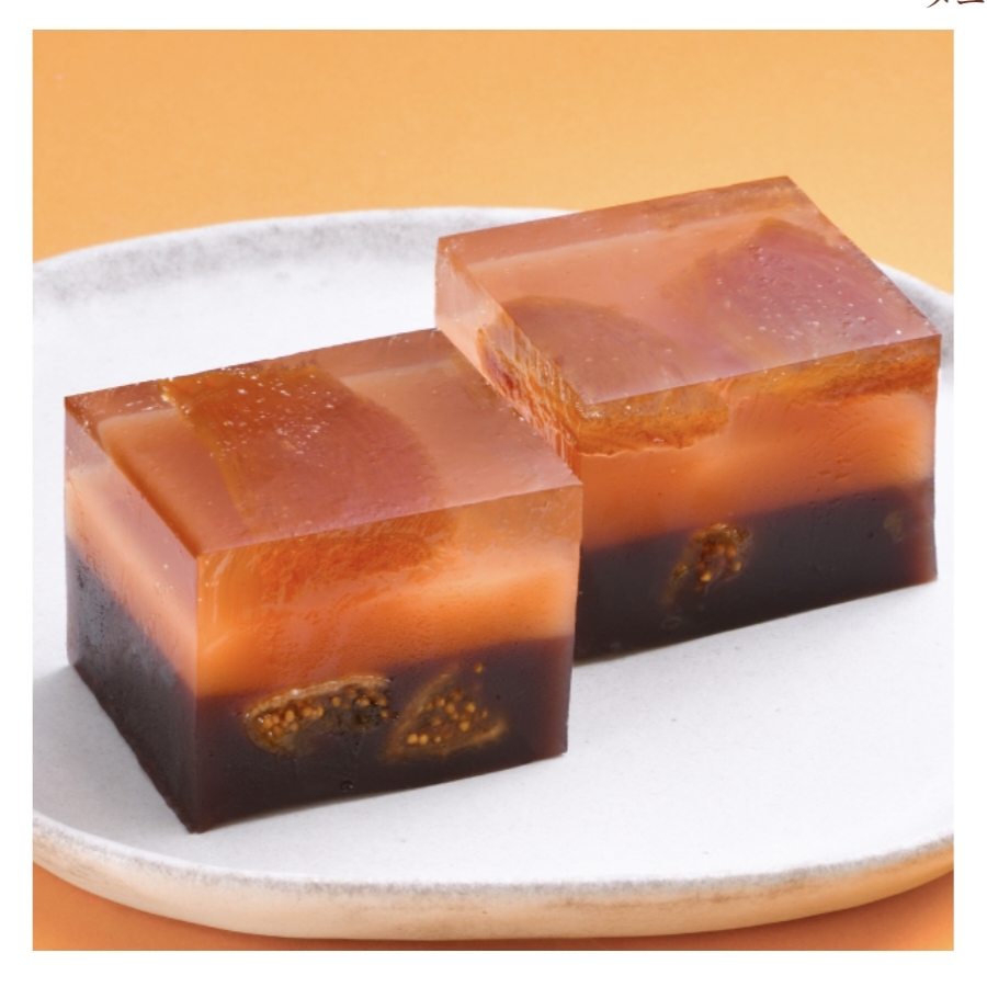 【现货无花果羊羹】日本京菓子司俵屋吉富京彩菓菊花锦玉羊羹伴手